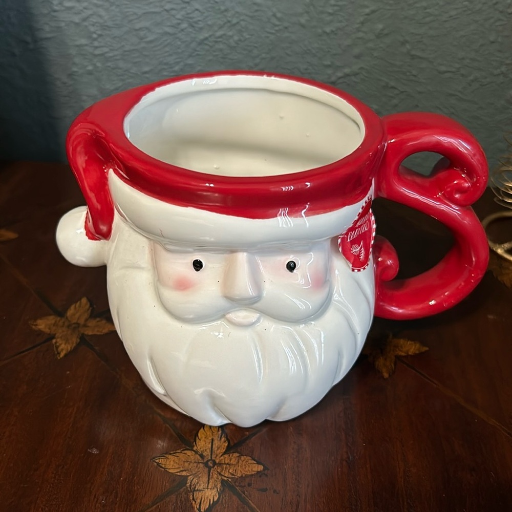 ✨NEW🎅Peppermint and Pine Christmas Santa Mug🎁